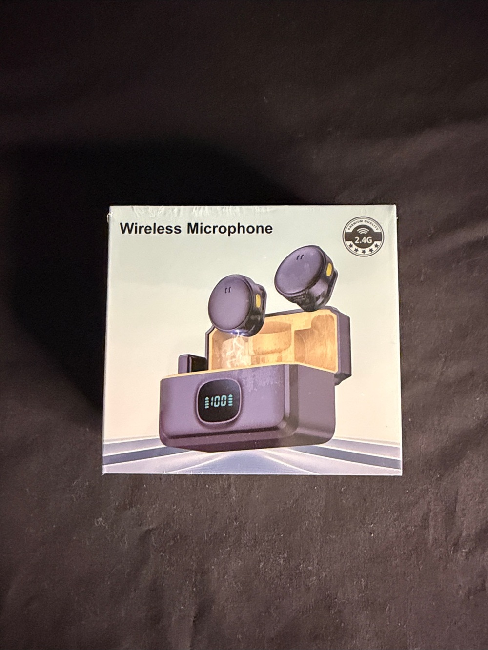 Wireless Earbuds with Digital Display - Purple